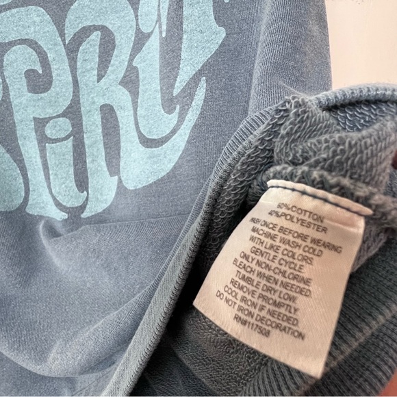 Junk Food Free Spirit Retro Muscle Sweatshirt Women’s Size Medium - Picture 7 of 9